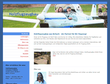 Tablet Screenshot of holzflugzeugbau.com